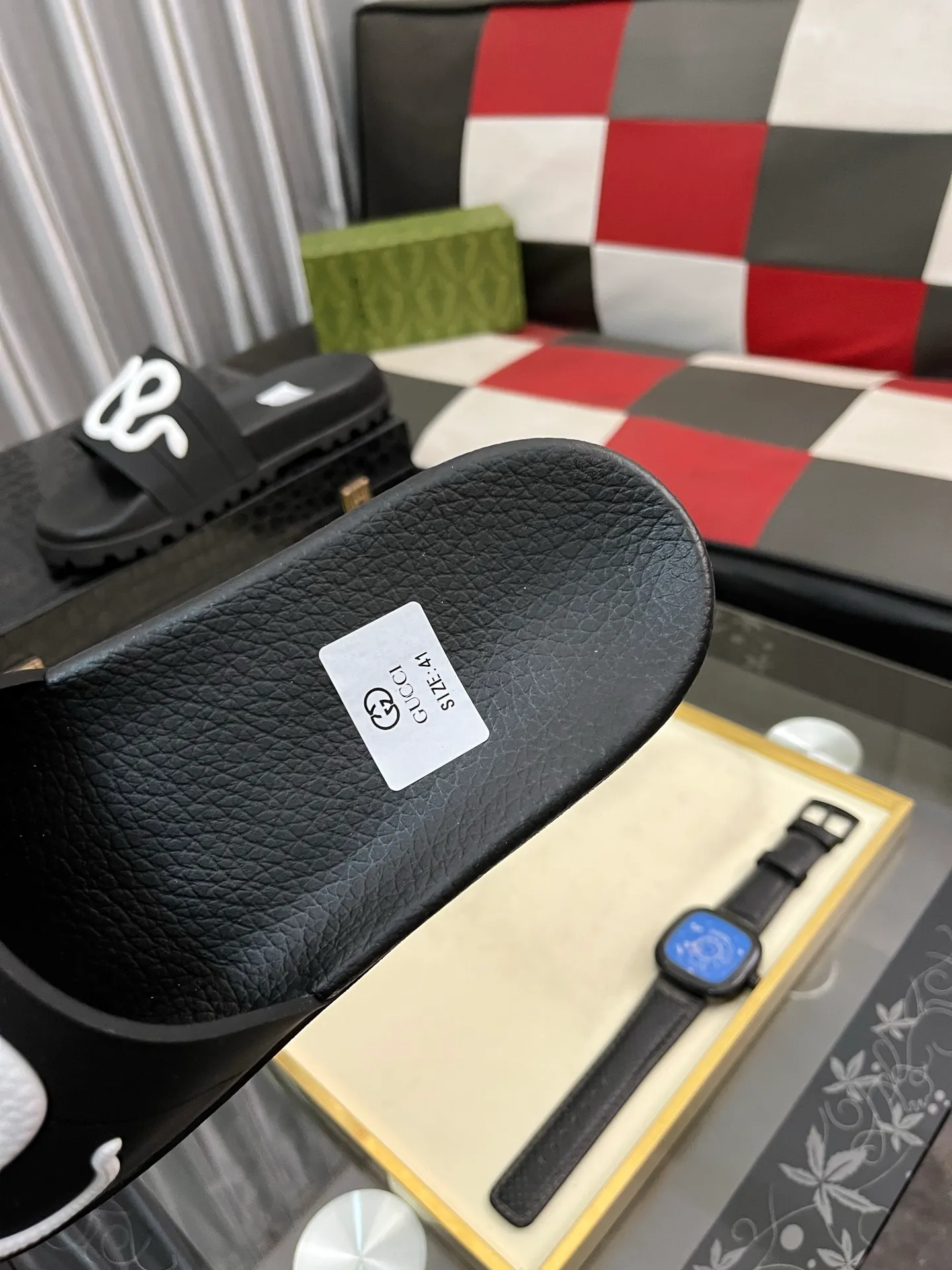 Men's men's shoes💰260⌚️⌚️ＧＵＣＣＩ.Gucci.Official website 1:1 popular slippers hot sale! Original original material 🩴 SIZE: 38-46 (45.46 non-refundable)
